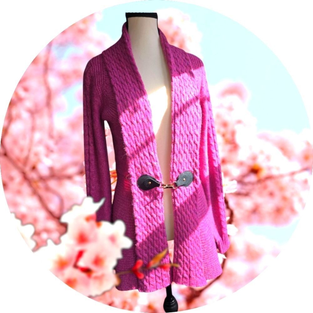 H Halston Sweater Jacket